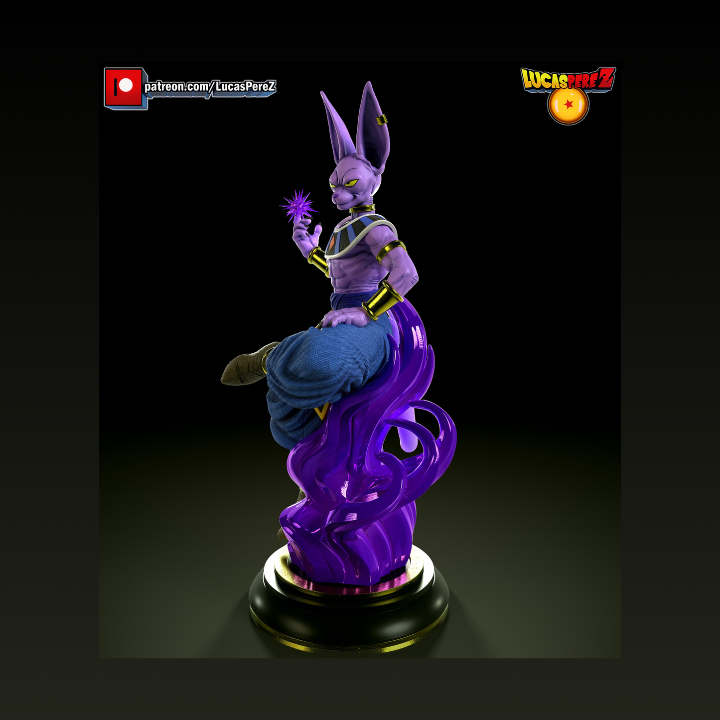 Figura 3D de Beerus - Full3Dprint