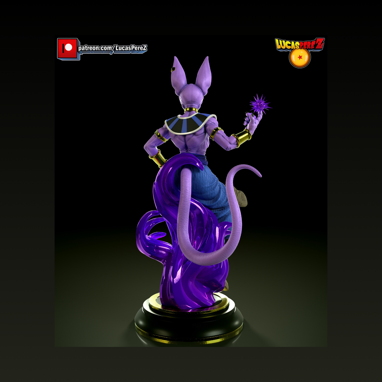 Figura 3D de Beerus - Full3Dprint