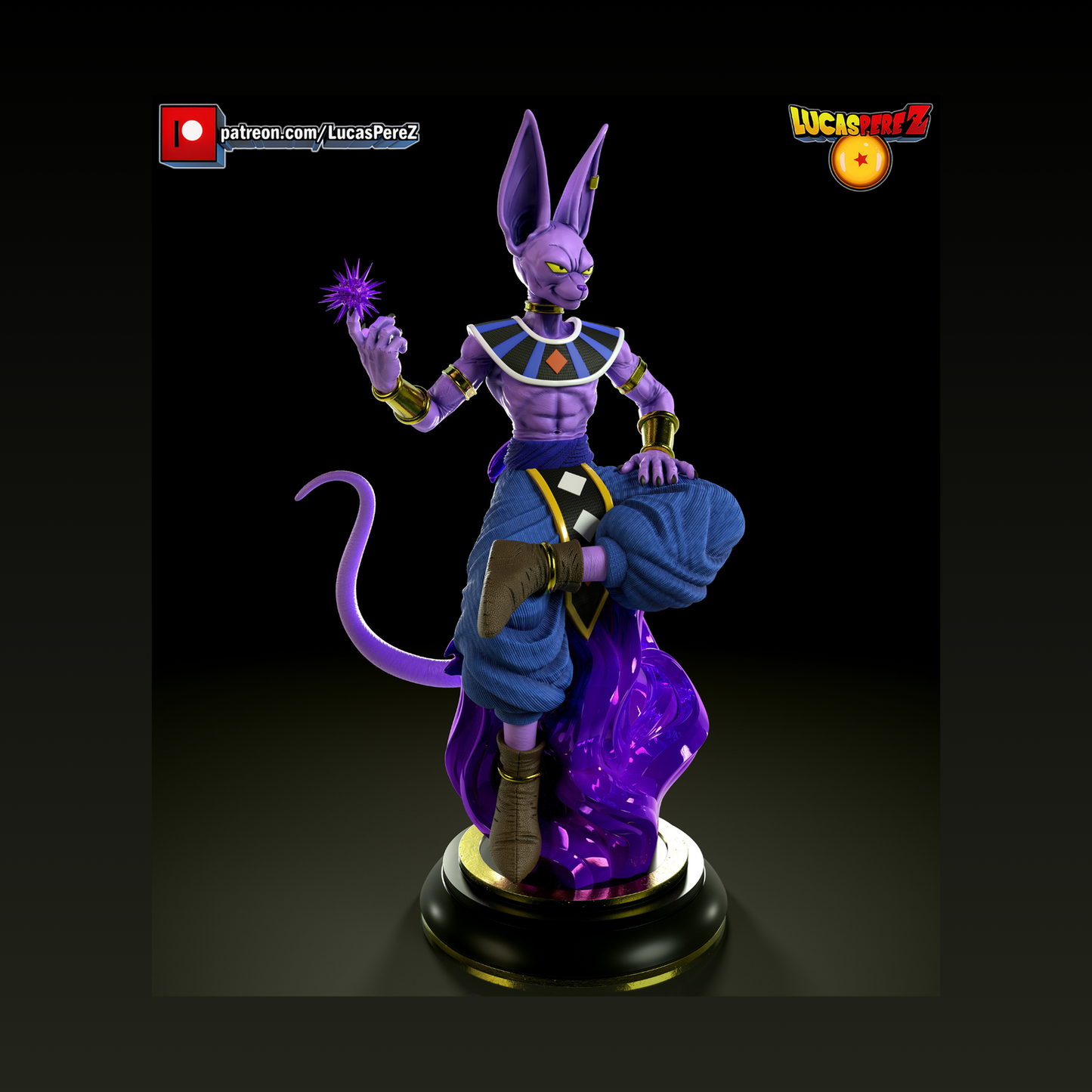 Figura 3D de Beerus - Full3Dprint