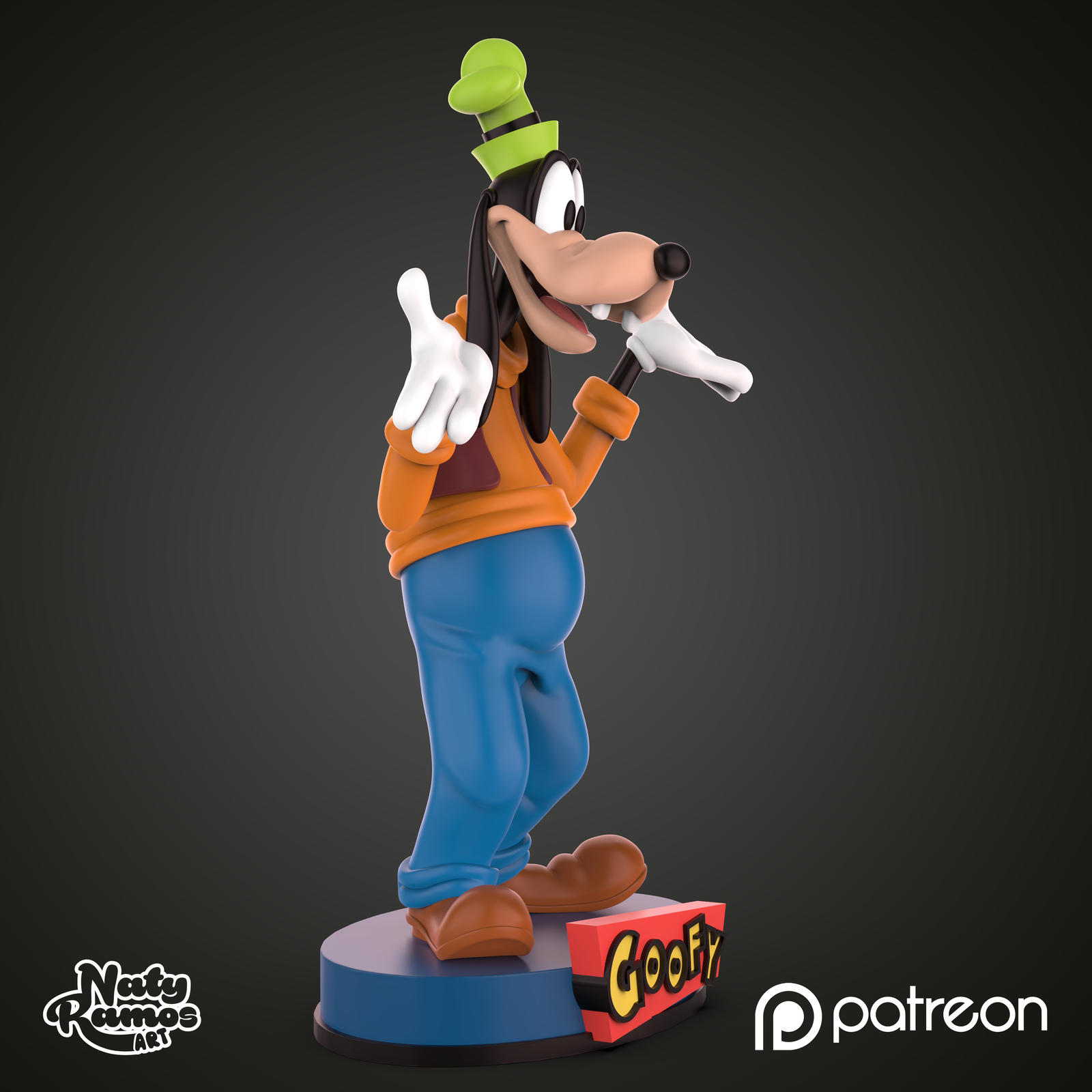 Figura 3D de Goofy - Full3Dprint