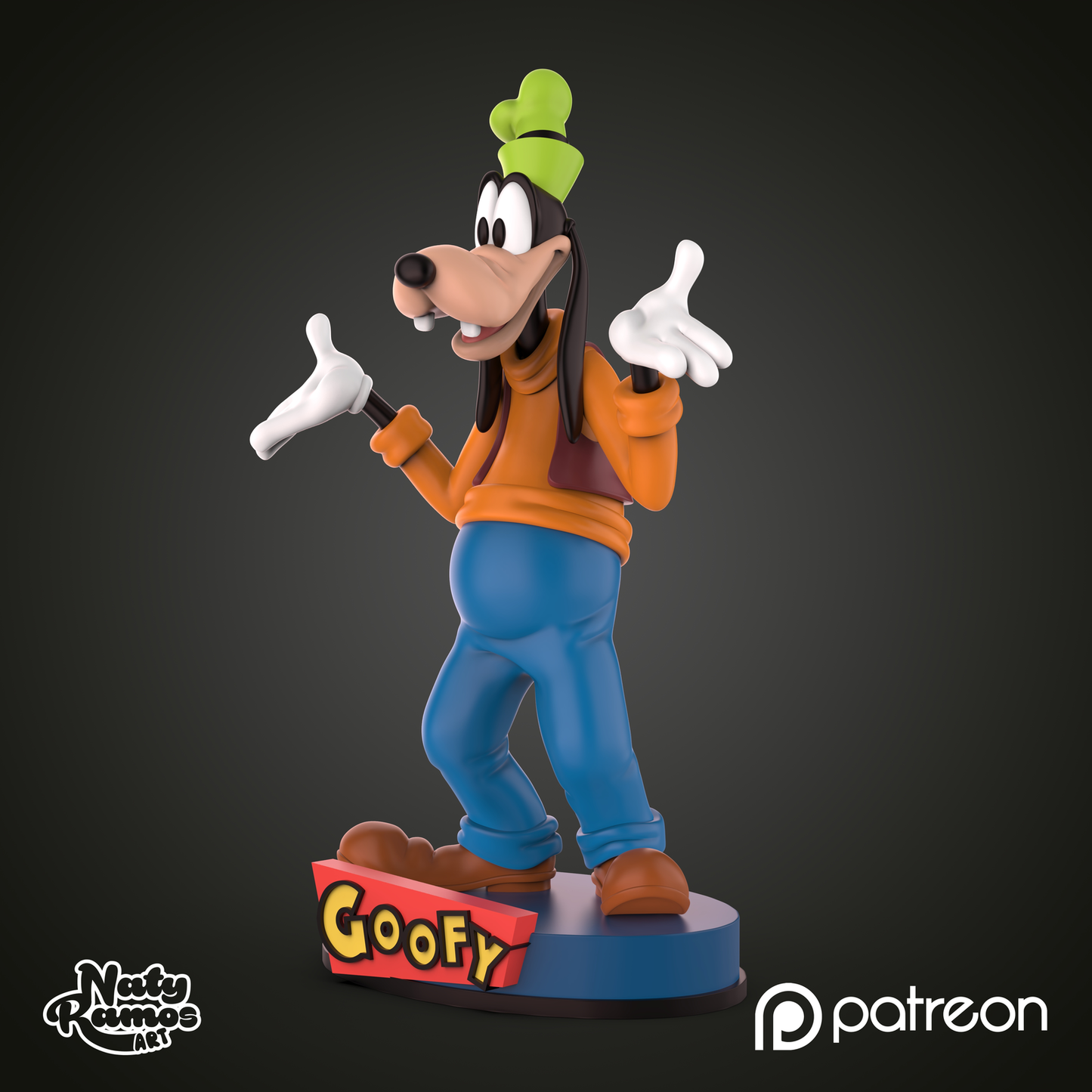 Figura 3D de Goofy - Full3Dprint