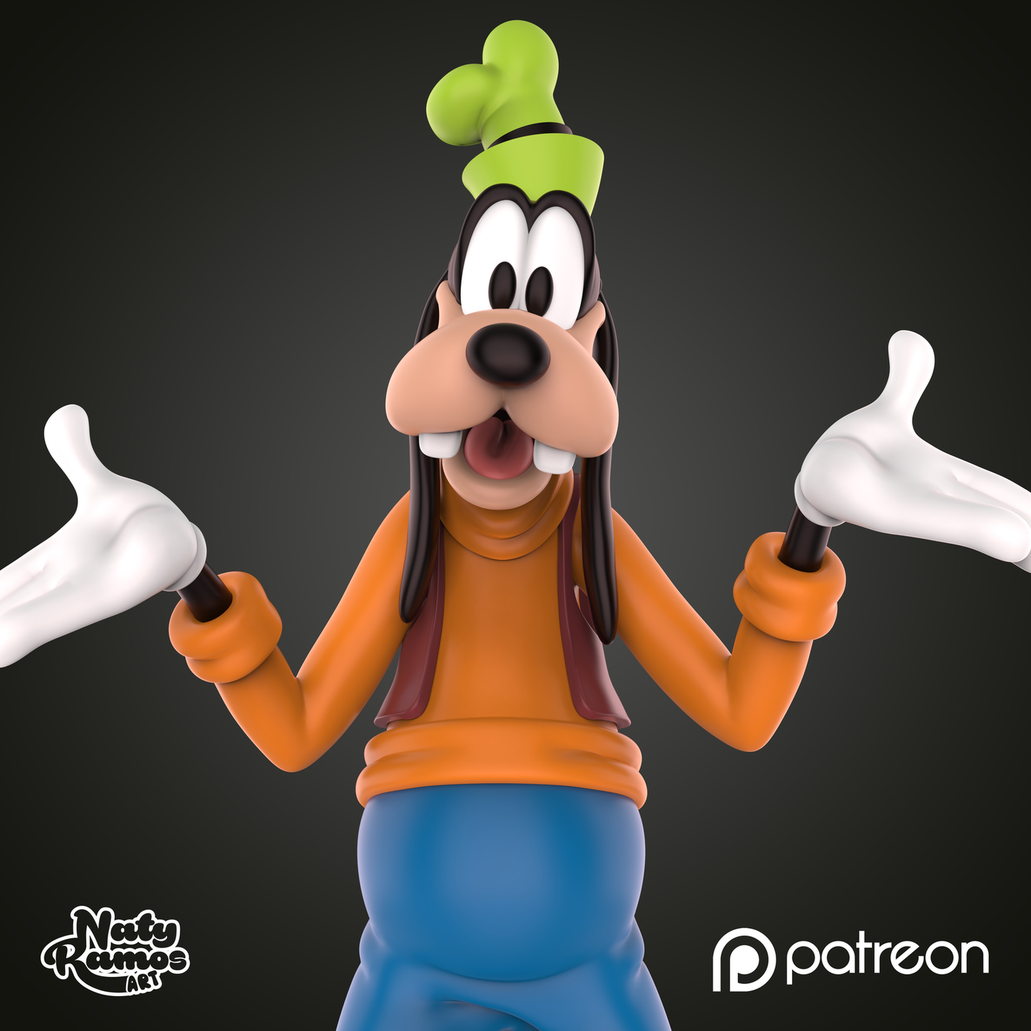 Figura 3D de Goofy - Full3Dprint