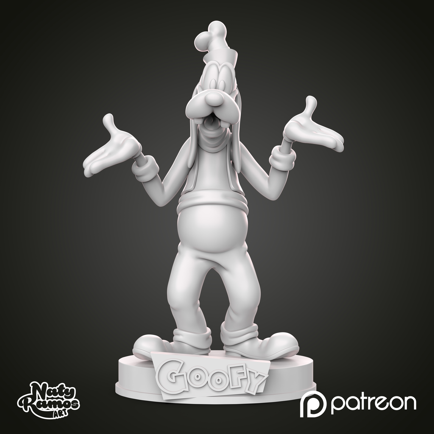 Figura 3D de Goofy - Full3Dprint