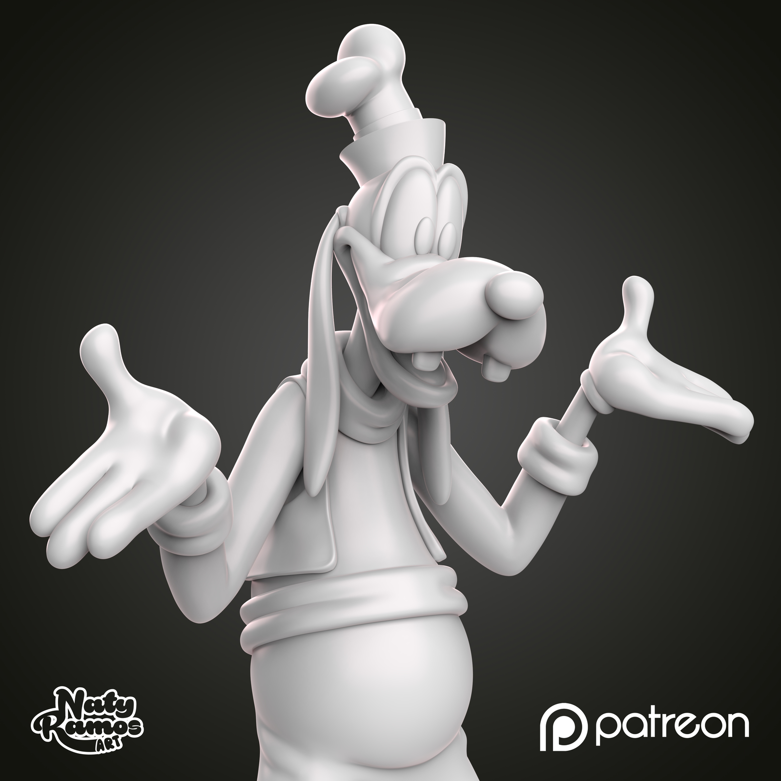 Figura 3D de Goofy - Full3Dprint