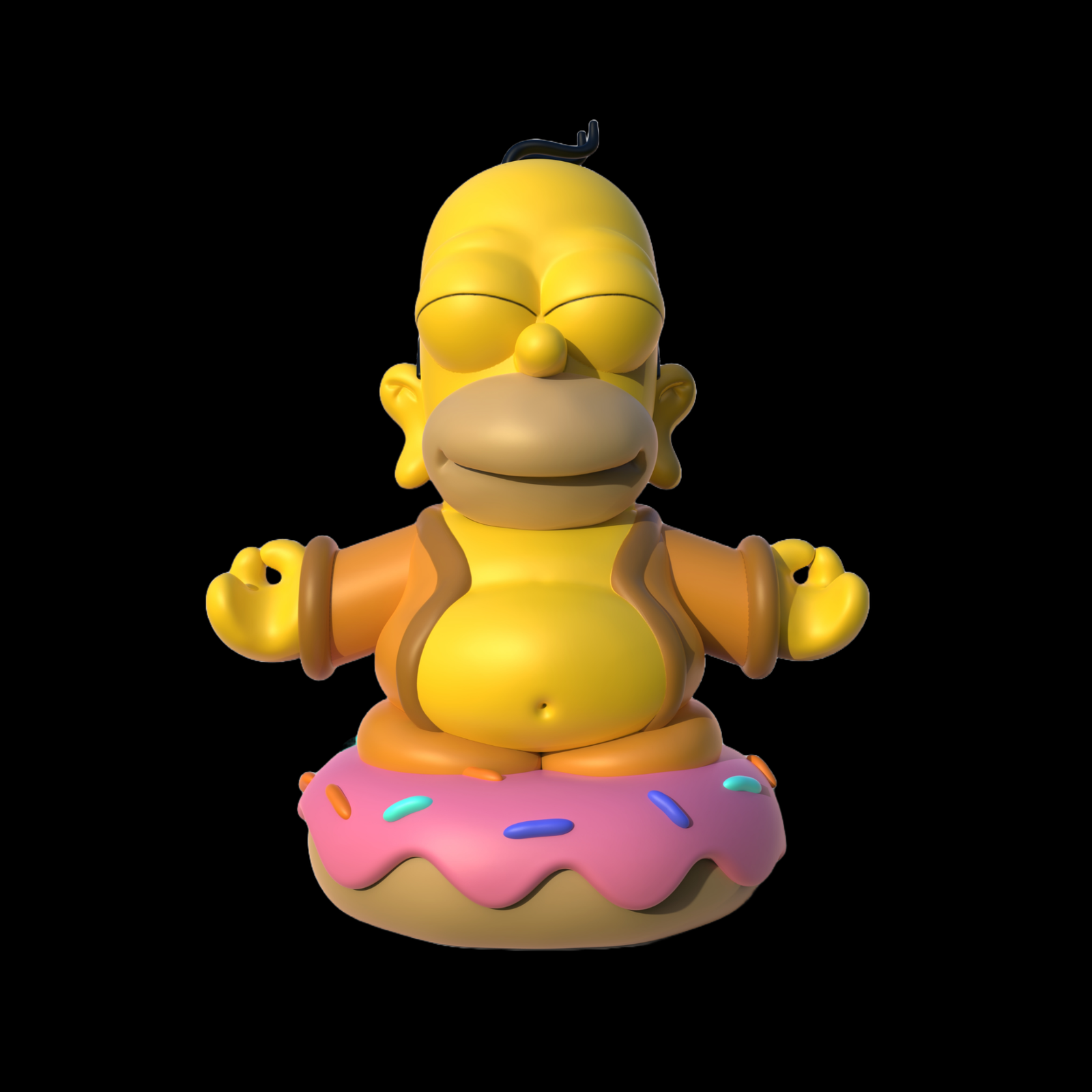 Figura 3D de Homer Buda - Full3Dprint