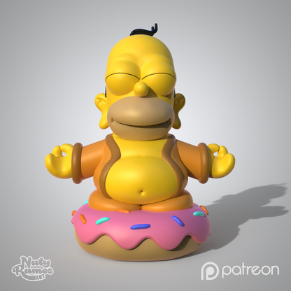 Figura 3D de Homer Buda - Full3Dprint