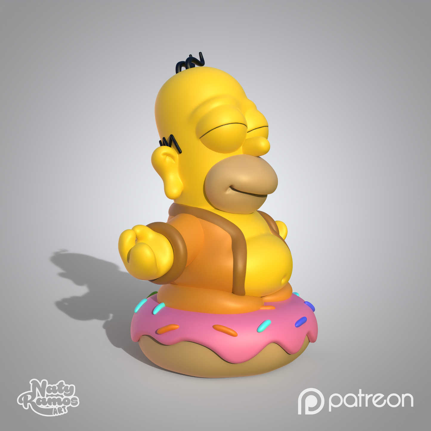 Figura 3D de Homer Buda - Full3Dprint