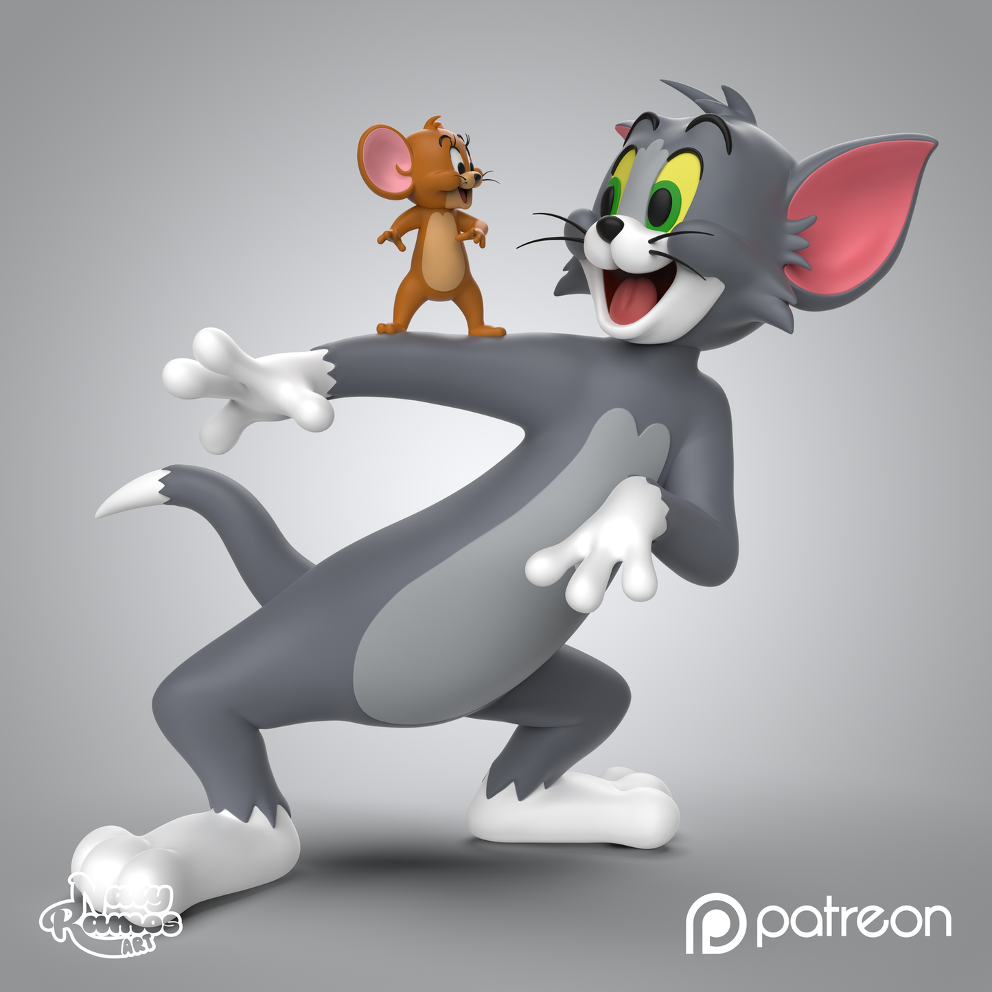 Figura 3D de Tom & Jerry - Full3Dprint