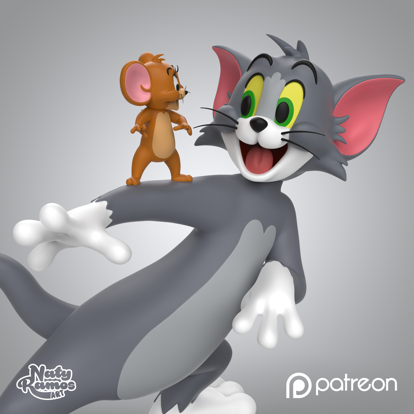 Figura 3D de Tom & Jerry - Full3Dprint