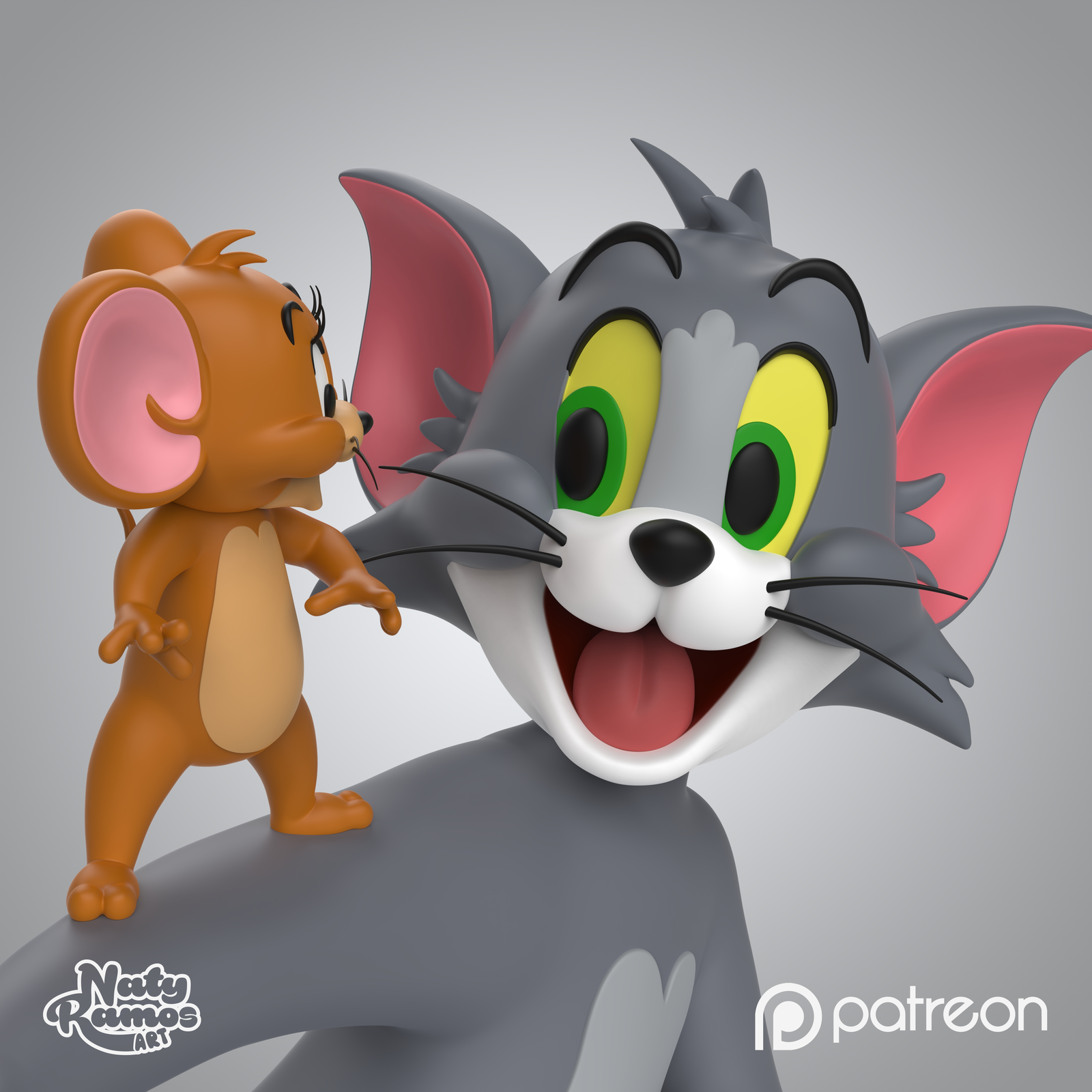 Figura 3D de Tom & Jerry - Full3Dprint