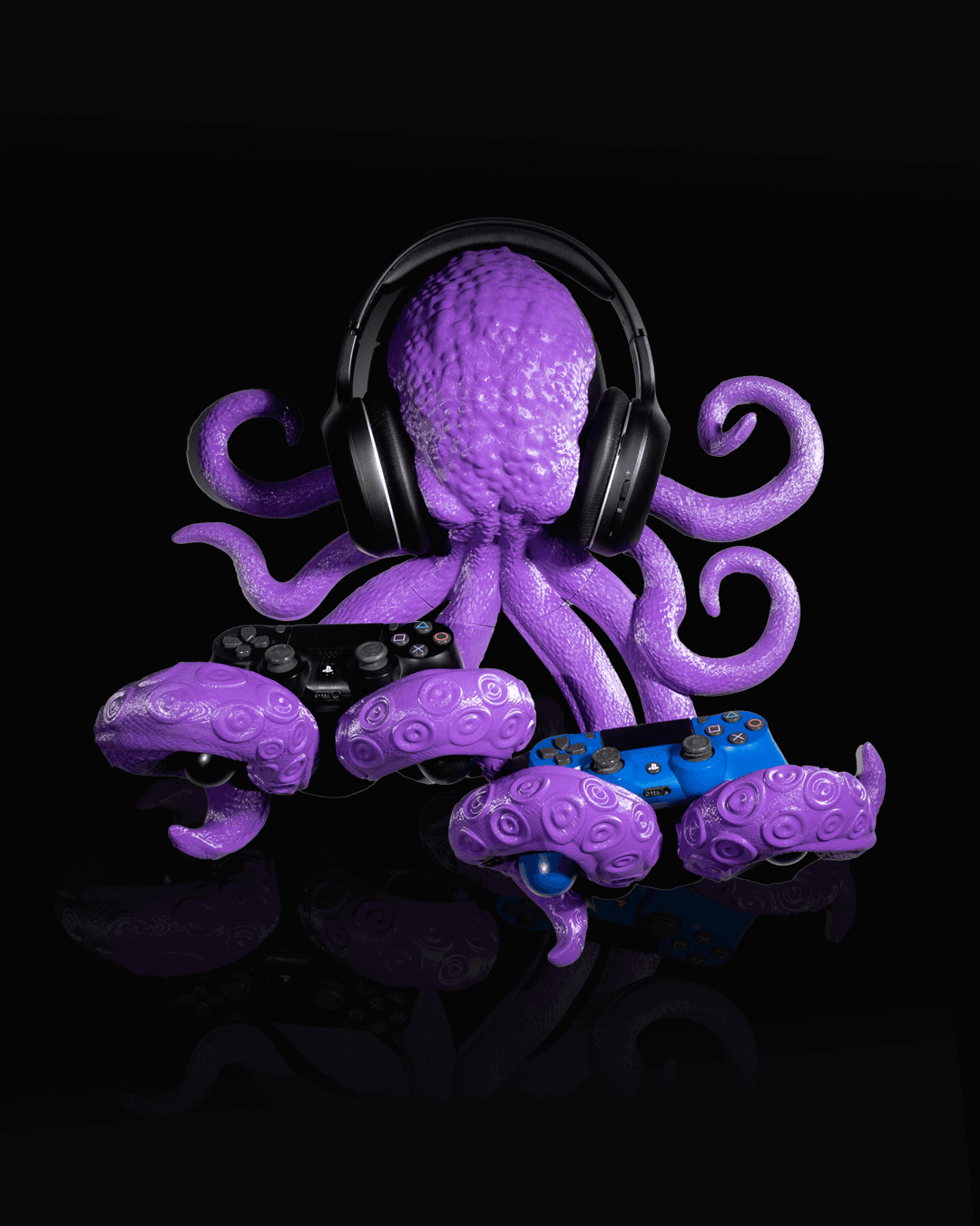 Octopus Controller & Headphone Holder - Full3Dprint