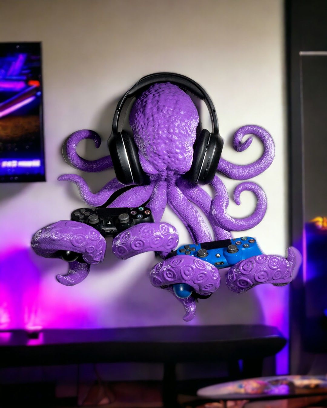 Octopus Controller & Headphone Holder - Full3Dprint